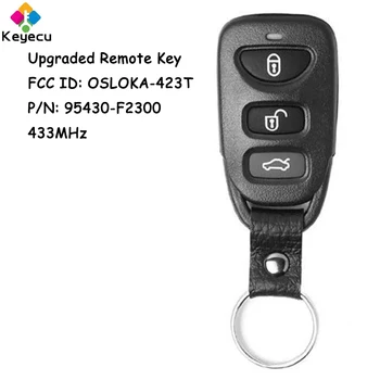 KEYECU дистанционно управление на Автомобилен ключ с 4 бутона 433 Mhz за Hyundai Elantra 2016 2017 2018 Fob FCC ID: OSLOKA-423T P/N: 95430-F2300