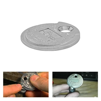 Инструмент за измерване хлабината между свещи за запалване Монетен Тип Диапазон от 0,6-2,4 мм Инструмент за измерване хлабината между свещи за запалване Сонда