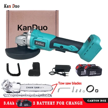 KANDUO Вътрешен диаметър на 22,2 мм безжична бесщеточная ъглошлайф моторния трион е Съвместим с батерия makita18v