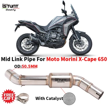 Слипоны за Moto Morini X-Кейп 650 X Cape 650 Мотоциклет Изпускателна Тръба Средно Ниво Модифицирана 51 мм с Катализатор Escape Moto Ауспуси