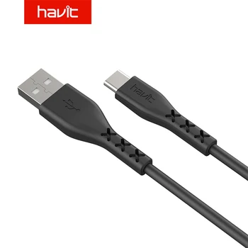 Havit H68 Тип C USB Кабел Microusb Бързо Зареждане на USB-C Кабелна Зарядно Устройство За Мобилен Телефон Andoird 1 М Гъвкаво Високо Качество