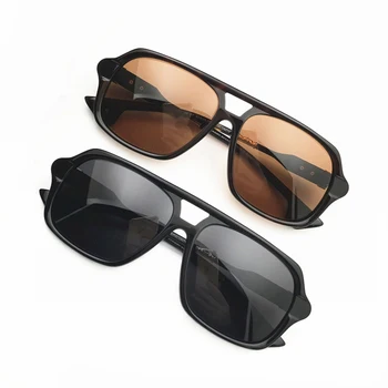 Класически Ретро Маркови Дизайнерски Слънчеви Очила Пилот, Женски Мъжки Слънчеви Очила С Големи Рамки, Луксозни Дизайнерски Нюанси на 70-те Години, Слънчеви Очила De Sol Oculos