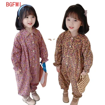 Гащеризони за момичета, Нова детски дрехи, пролетно-есенен детски дрехи, Гащеризон, Безплатно детски костюми за малките Момичета в корейски стил