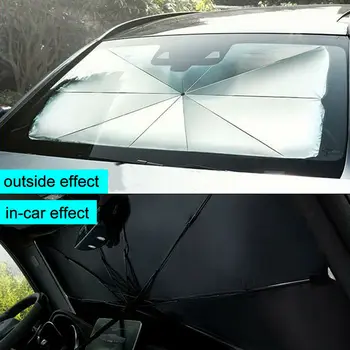 Авто Слънцезащитен Чадър Вътрешно Предното Стъкло На Сенника Капак Преден Прозорец Защита От Uv Шторка Чадър Автомобилни Аксесоари