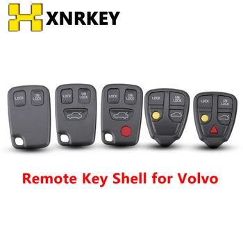 XNRKEY за Volvo S40, S60, S70 S80 V40 V70 XC90 XC70 Tech 2/3/4/5 Бутони за Смяна на Дистанционно на Ключа на Автомобила за Носене на Ключодържател Ключ Черупки