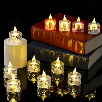Led Електронна Свещ Лампа, 12ШТ Мини лека нощ, Декорация на Дома Оферта за Рожден Ден Признаване Украшение
