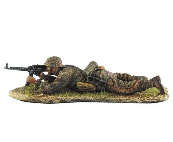 1/35 Смола Фигурка модел на Строителни комплекти Втората Световна война Снайперист лежачее позиция с пейзажна база в разглобено формата и небоядисана играчки
