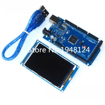 Безплатна доставка! 3,5-инчов TFT LCD екран Ultra HD от 320x480 за платка Arduino + MEGA 2560 R3 с USB-кабел