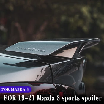 За Mazda 3 Спойлер 2019 2020 2021 Година ABS пластмаса цвят грунд задни задни бокс крило, заден спойлер, части за автомобили седан с 4 врати