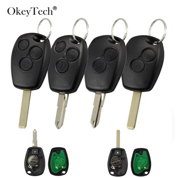 OkeyTech 2/3 от Бутона 433 Mhz PCF7946 PCF7946 Чип Дистанционно на Ключа на Автомобила За Renault Megane Kangoo Dacia Duster Clio III Автомобил Без Ключ