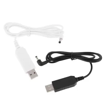 Универсален 90 Градуса USB 5 до 12 и В 4,0x1,7 мм захранващ Кабел за Tmall Smart Bluetooth Високоговорител Echo Dot 3rd Рутер Led Лента 1