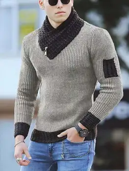 estilos de otoño de los hombres suéter de invierno de gran tamañoK82 2021 Harajuku moda coreana caliente Vintage Битник