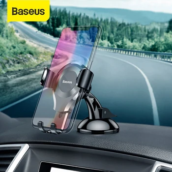 Кола Номер Baseus Gravity за iPhone X 8 S10 на Samsung, Кола на Присоске, на Предното Стъкло, Скоба за Телефона в колата