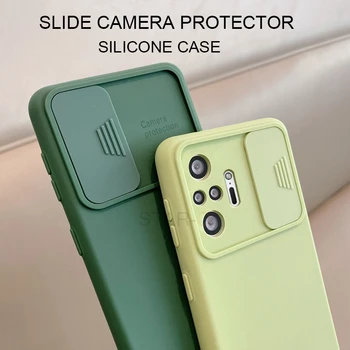 Пълзяща Защита на Обектива на Камерата Течен Силиконов Калъф За телефон Xiaomi Redmi Note 10 S Note10 Pro Max 10s 9 9S