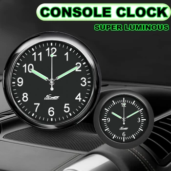 43 мм 40 мм Автомобилни Часовници Украса за Кола от Висок Клас Нажежен График на Автомобилни Електронни Часовници Тип Пръчки Творчески Кварцов Часовник