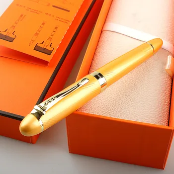 JINHAO X450 писалка Iraurita Златен Скоба дръжки Бизнес дръжка за писма 18 кг Перо чернильная дръжка канцеларски материали