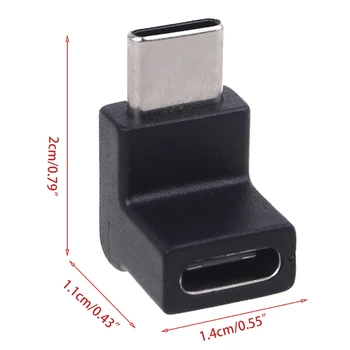 2022 Нов Правоъгълен 90-Градусов USB 3.1 Type C за мъже и Жени, C USB Адаптер Преобразувател