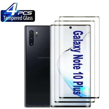 2/4 Броя 3D Изогнутое Закалено Стъкло За Samsung Galaxy Note 10 Plus S20 Plus S10 S21 S22 ultra Note 20 Ултра Предпазно Стъкло За Екран