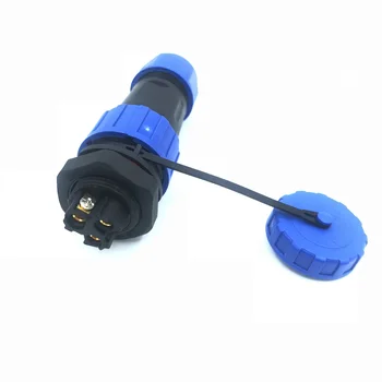 SP20 IP68 водоустойчив конектор включете Задната гайка 2 пин 3 пин 4 пин Винт тяло без заваряване конектор